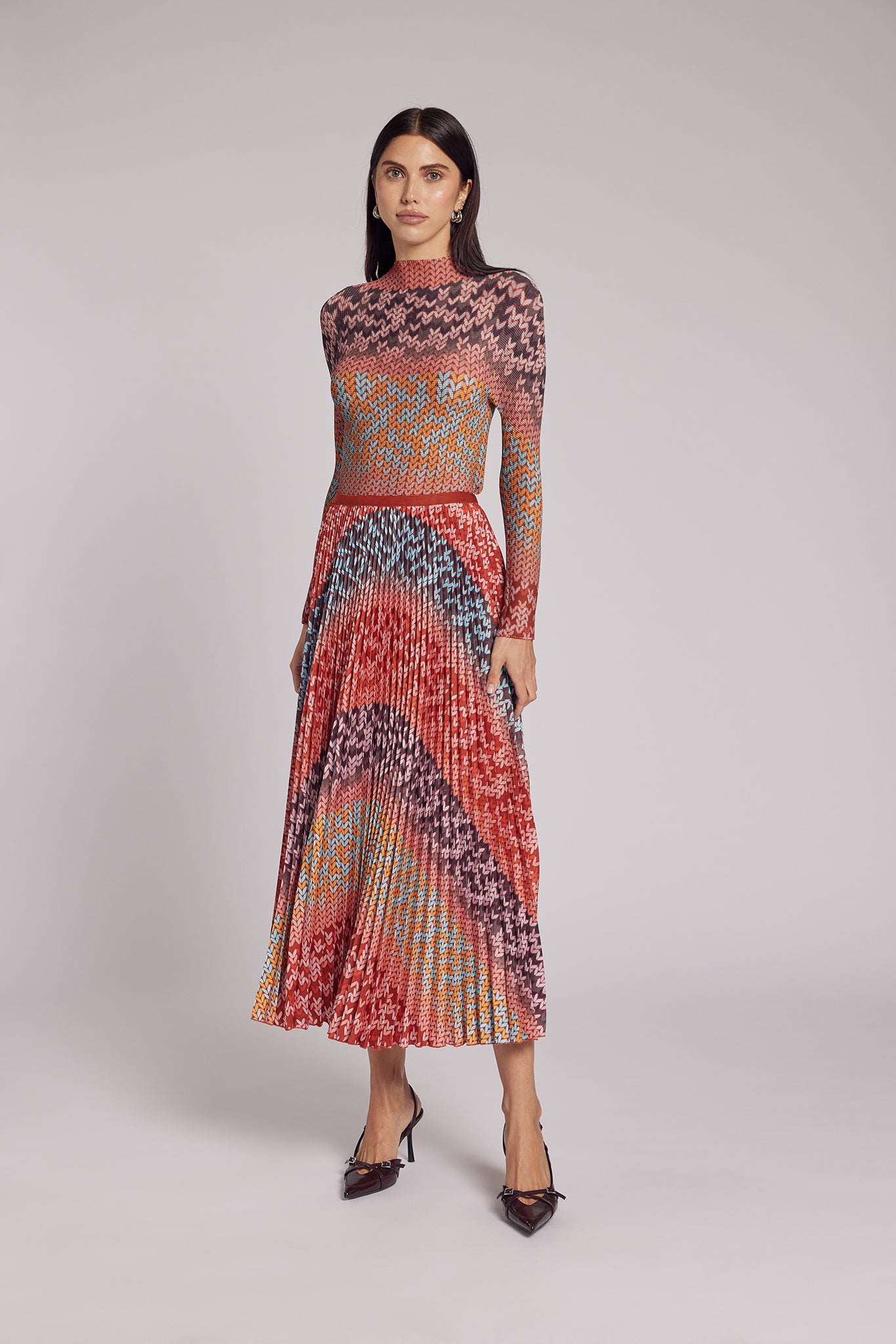 Sienna Bohemian Pleated Skirt