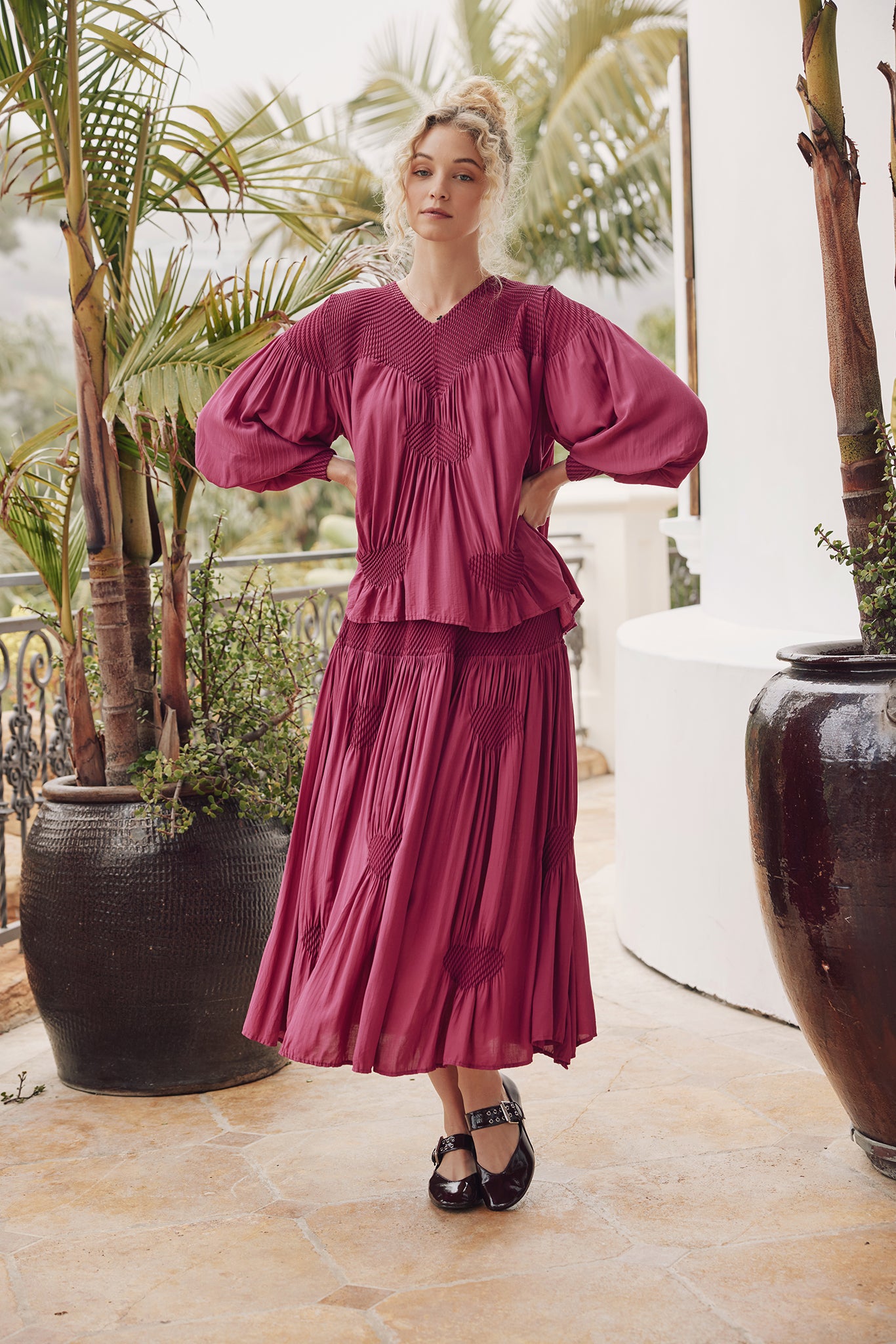 Miriam Love Collaged Maxi Skirt