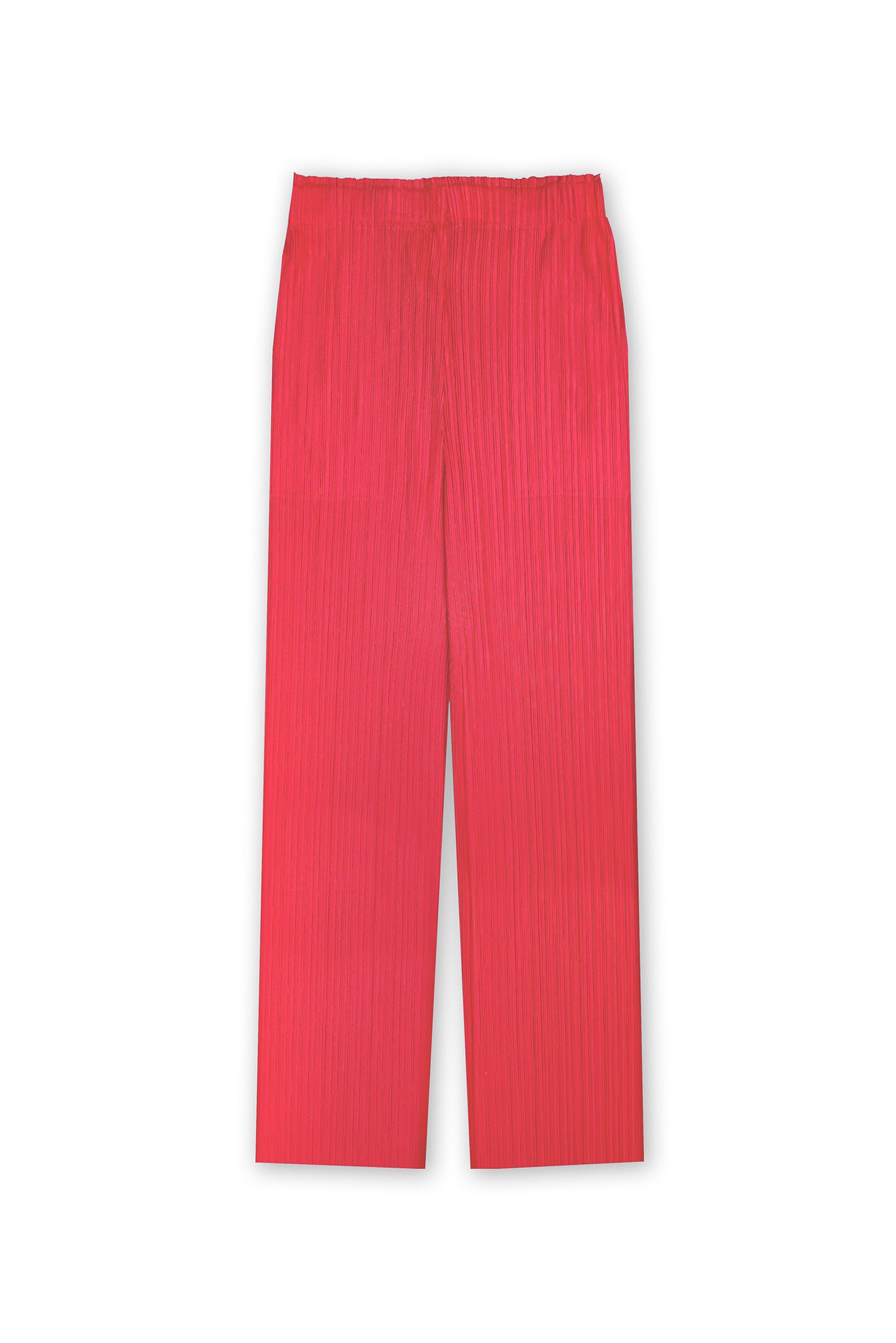 Rachel Plissé Satin Pull-on Pant