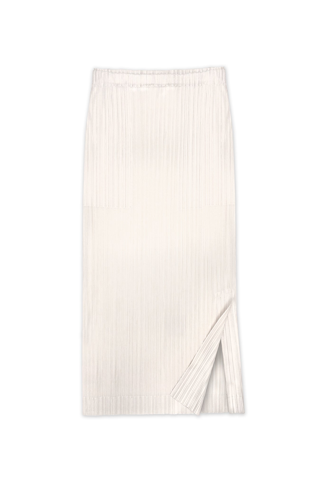 Madison Plissé Side Slit Skirt